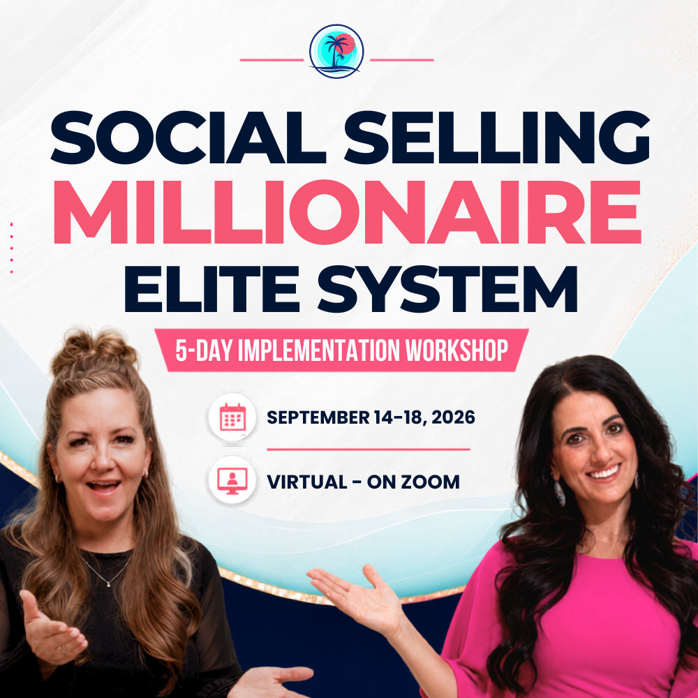 Social Selling Millionaire Elite System workshop offer graphic from the source doc